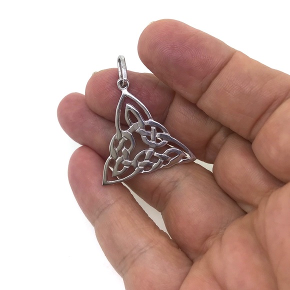 NWT large sterling .925 Celtic pendant made by me - Picture 4 of 7